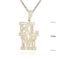 Wholesale Sterling Silver Pendant Necklace Hip Hop Jewelry